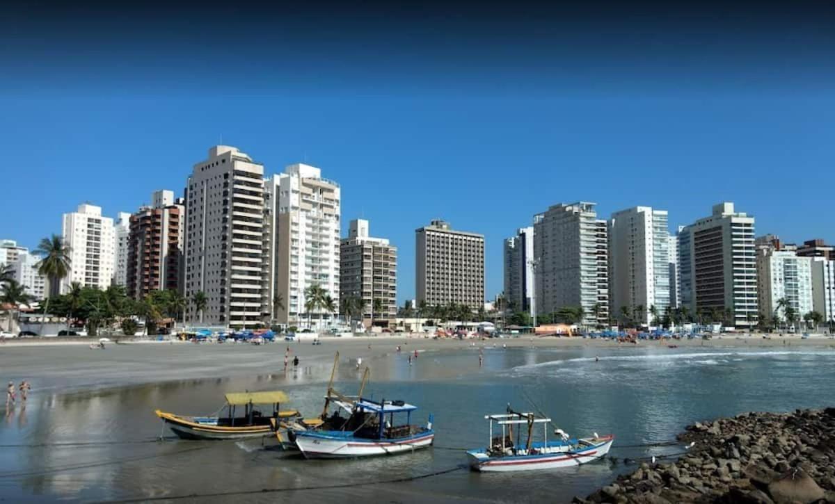 Apto Com Garagem E Lavanderia Em Frente A Praia Guarujá Eksteriør bilde
